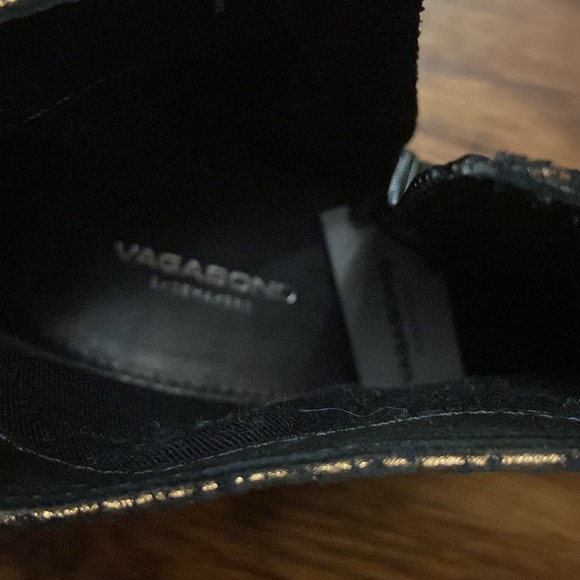 Vagabond Daisy Metallic Ankle Bootie Size 37 - Picture 4 of 7